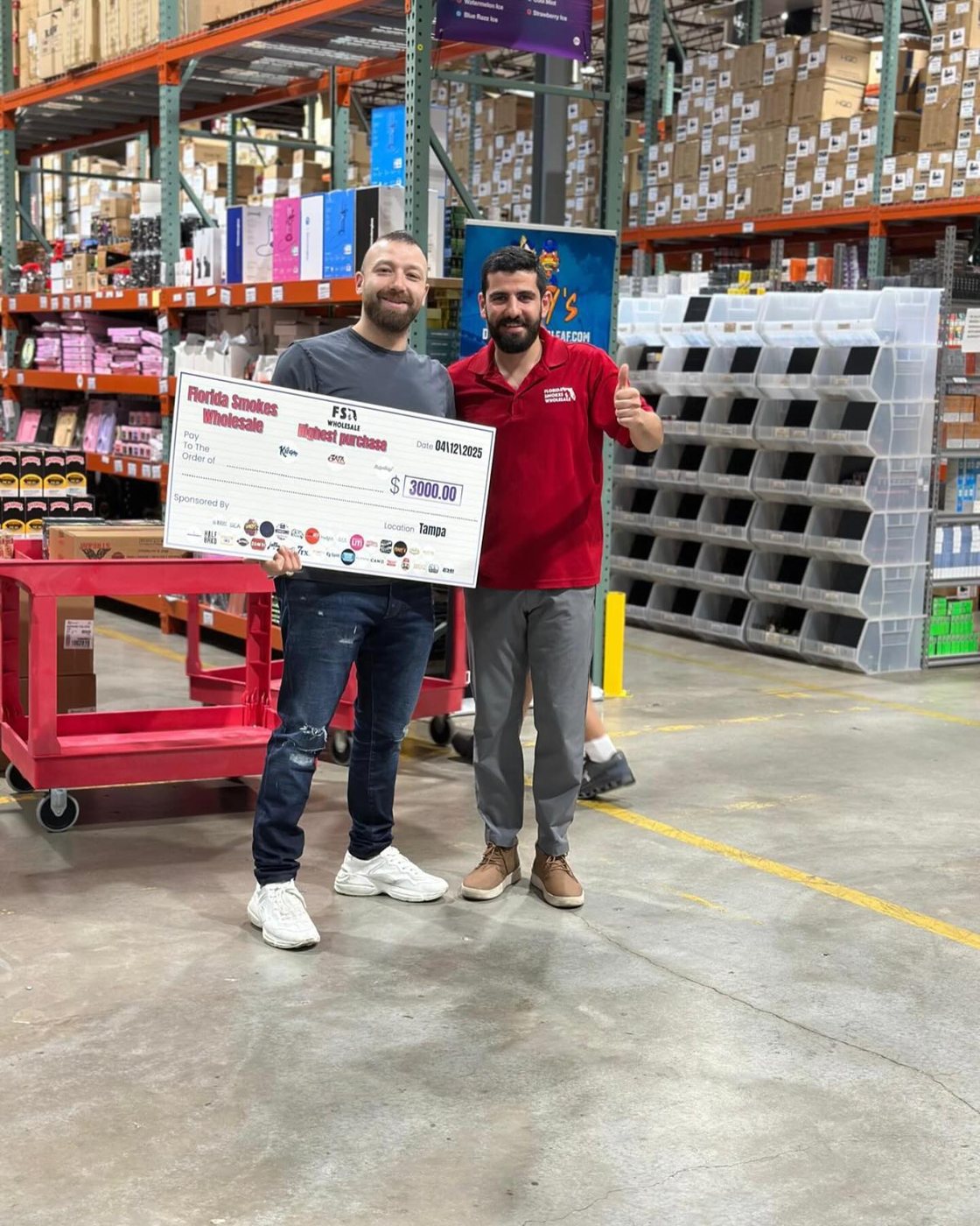 Raffle winners